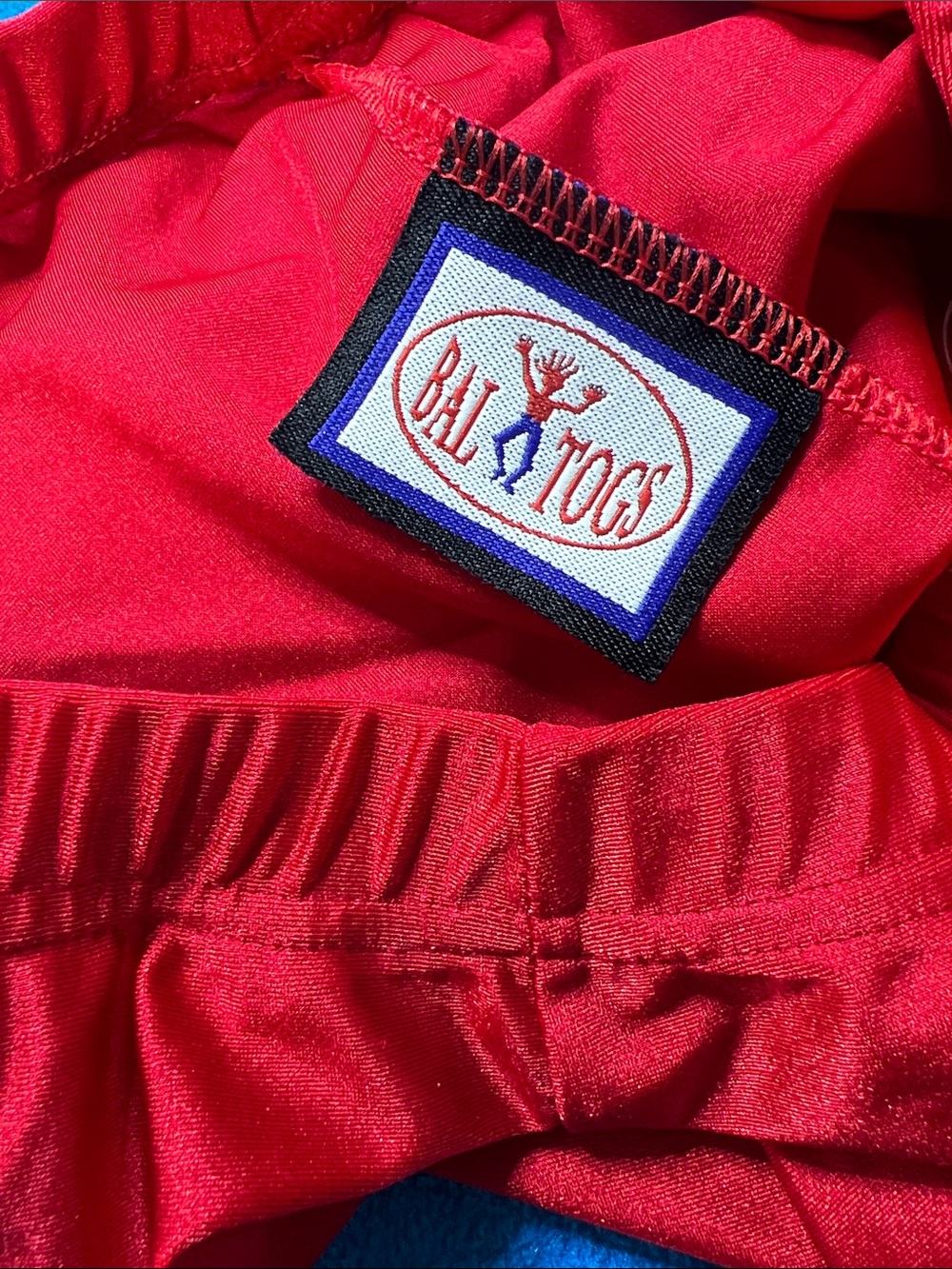 Vivid Red Shiny Spandex Cheeky Disco Hot Shorts S NWOT - Picture 8 of 9